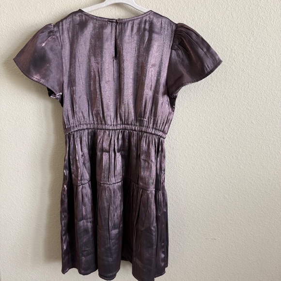 Gap Kids Shine Satin Dress Purple Orchid size 8 - Picture 4 of 10